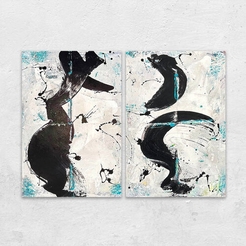 Entfesselung (je B 70 x H 100 cm) di Claudia Borkowski, Pittura in vendita su Singulart