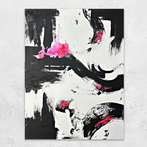 Feel Pink by Claudia Borkowski, Painting for Sale on Singulart