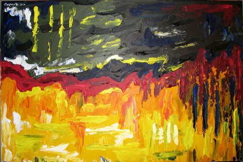 Abstract #64 par Maurizio Carpanelli, Peinture en vente sur Singulart