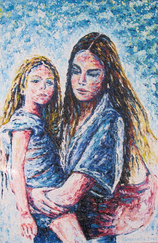 Giovanna e Rita  P246 par Maurizio Carpanelli, Peinture en vente sur Singulart