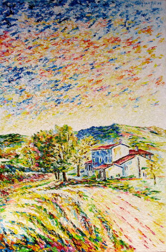 Autunno in S. Apollonia   P224 par Maurizio Carpanelli, Peinture en vente sur Singulart