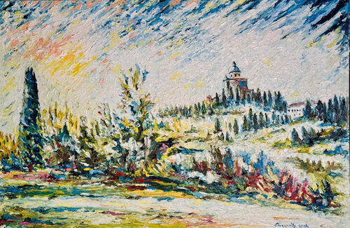San Luca nel tardo autunno  P422 von Maurizio Carpanelli, Malerei kaufen auf Singulart