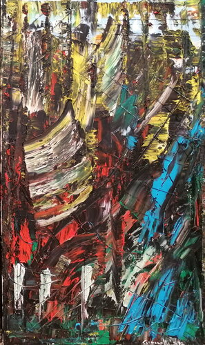 AbstrACT  #703 van Maurizio Carpanelli, Schilderij te koop op Singulart