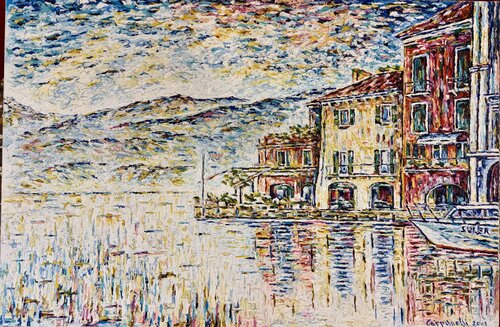 Lago di Garda : Sirmione   P149 by Maurizio Carpanelli, 絵画 for Sale on Singulart