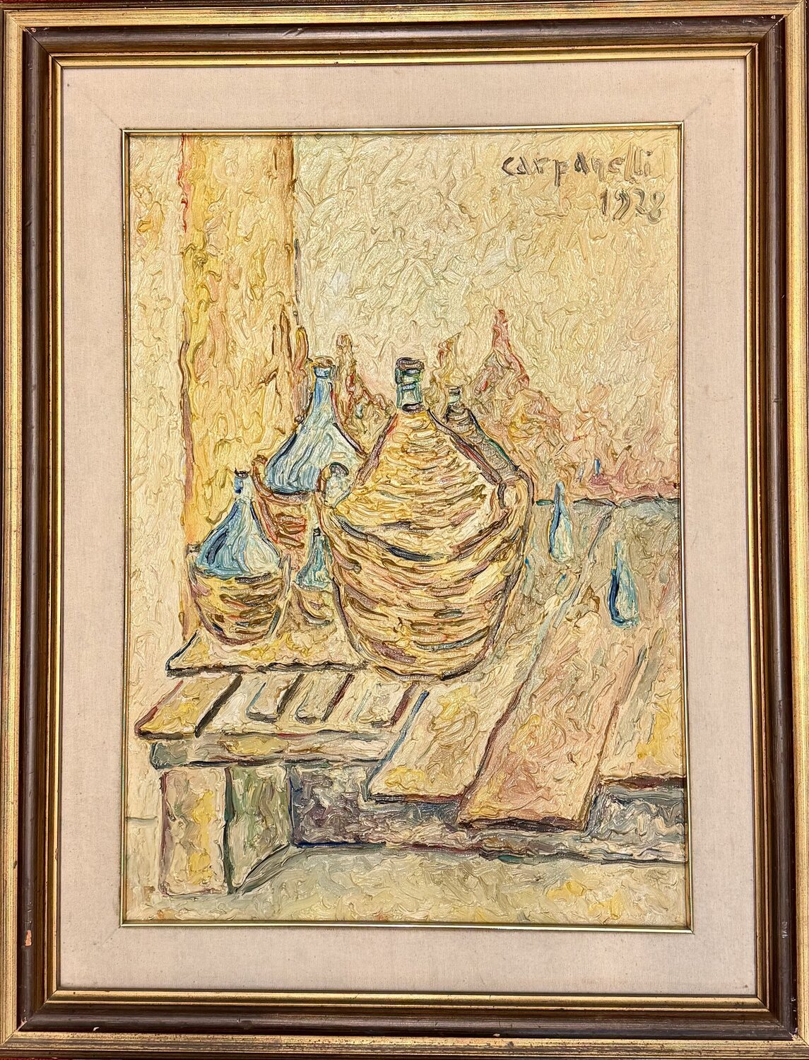 Damigiane  P38 Maurizio Carpanelli Original painting for sale