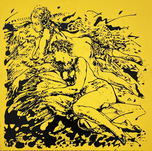 Les indiscrètes von Steve Pitocco, Malerei kaufen auf Singulart