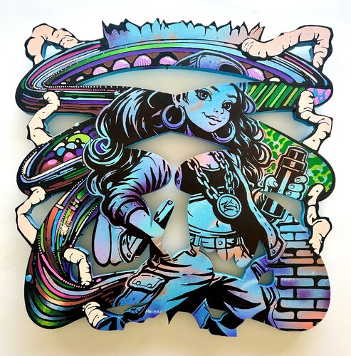 Happiness Bombing by Steve Pitocco, Painting for Sale on Singulart