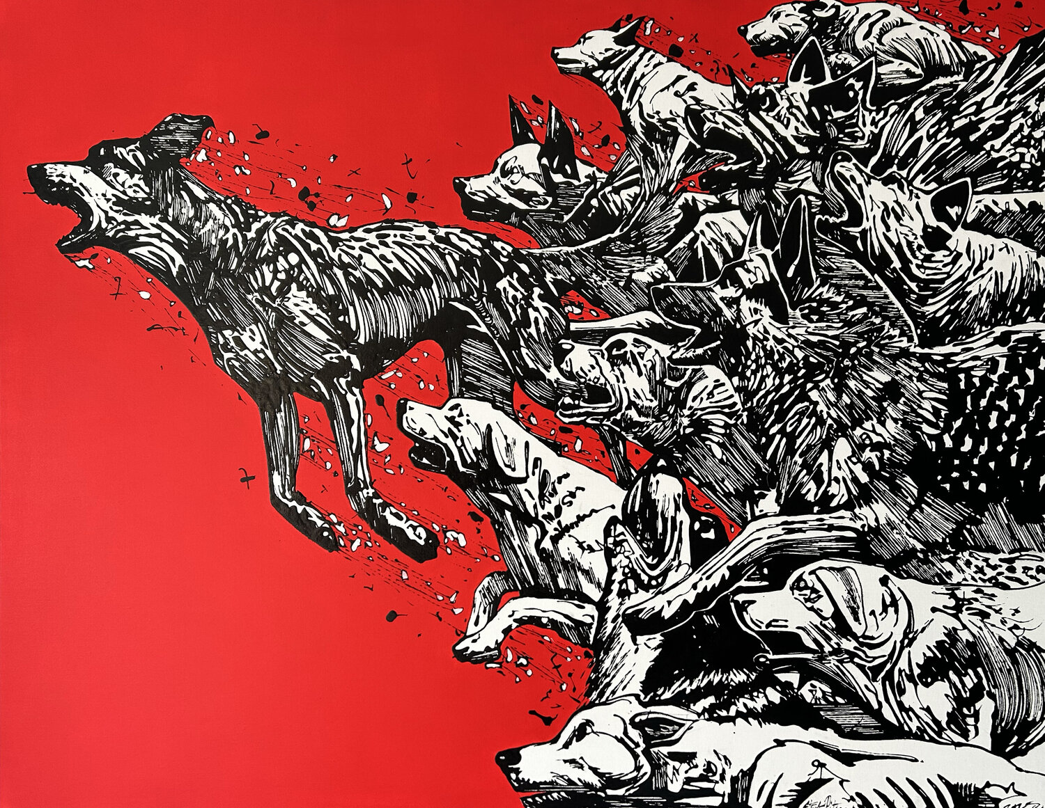 La meute suspendue Steve Pitocco