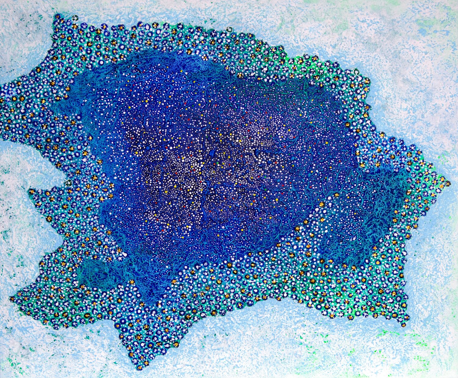 Celestial Pond Cheyoung Yoon Dipinto originale in vendita