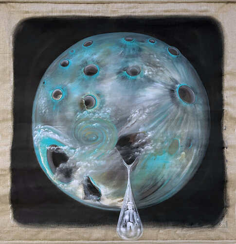 Lonely Planet de Rebekka Kraft, Pintura a la venta en Singulart