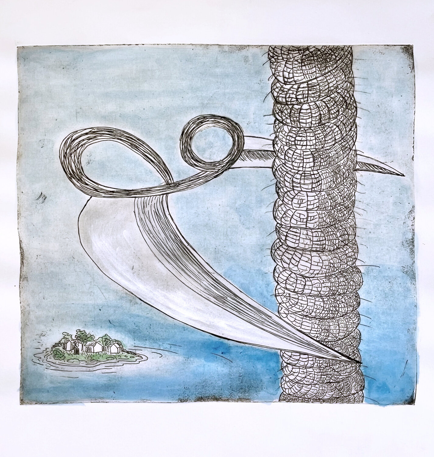Isolation Rebekka Kraft Print for sale