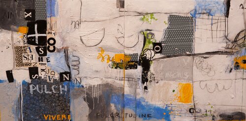 One More Kiss Dear IV van Toni Crespo, Schilderij te koop op Singulart