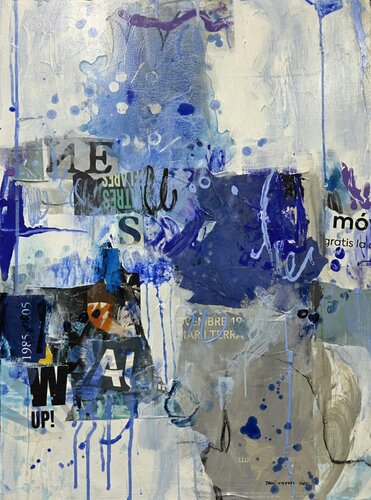 Rhapsody in Blue II by Toni Crespo, 油畫 for Sale on Singulart