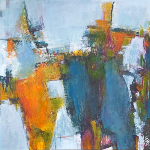 The Weight of Goodbyes by Claudia Wiebe, Painting for Sale on Singulart