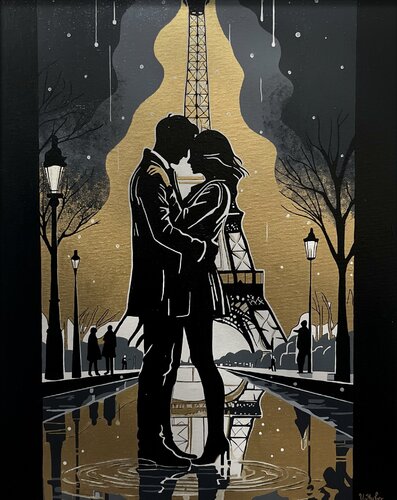 When the City Fell Silent by Valeria Huber, Painting for Sale on Singulart