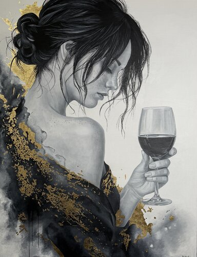 Velvet Silence van Valeria Huber, Schilderij te koop op Singulart
