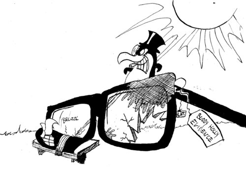 Buddy Holly ´s Brille de Kurt, Dibujo a la venta en Singulart