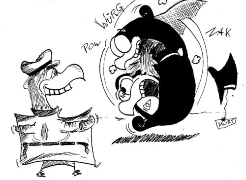 Trench open de Kurt, Dibujo a la venta en Singulart