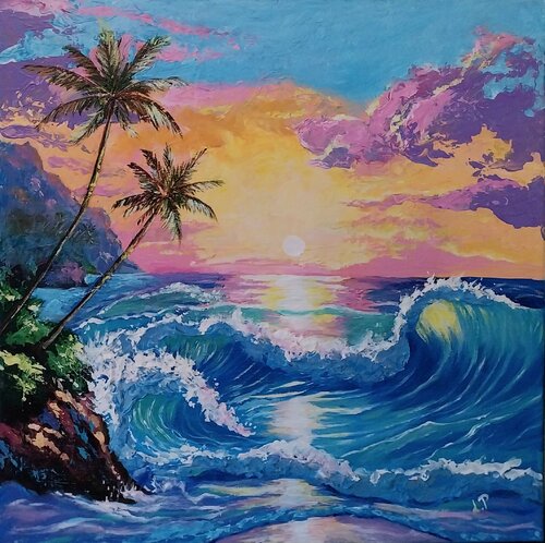 Wellenrauschen by Larisa Pires, Painting for Sale on Singulart