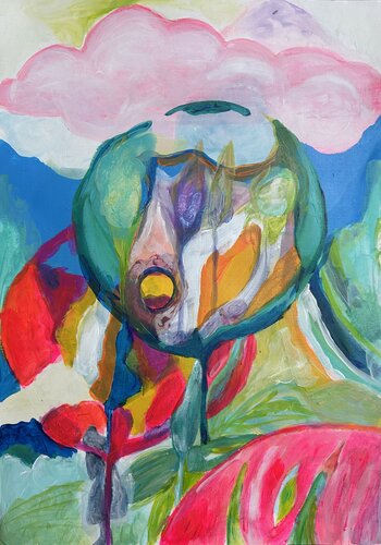 NUBES QUE FLORECEN par Salomé Fajardo Ocon, Peinture en vente sur Singulart
