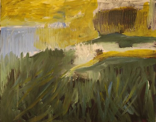 grass in the marsh van Joackim Schou Dahle, Schilderij te koop op Singulart