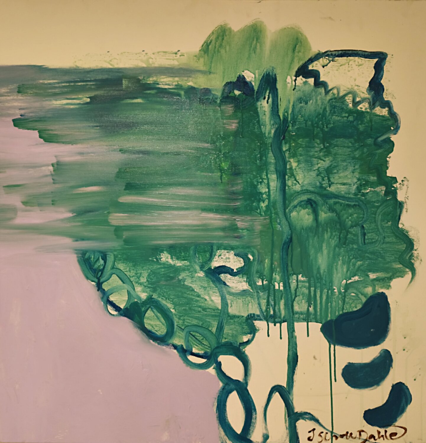 undiscovered nature no. 1 Joackim Schou Dahle Original painting for sale