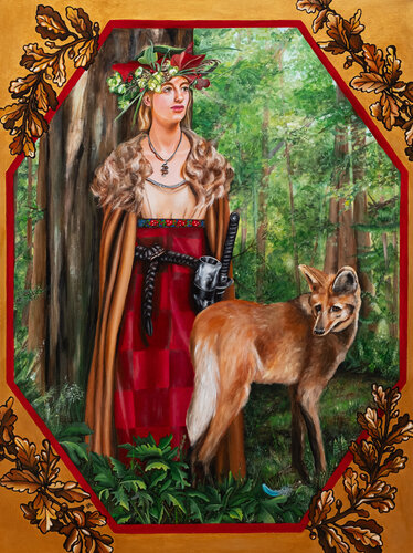 Into the Woods par Saskia Huitema, Peinture en vente sur Singulart