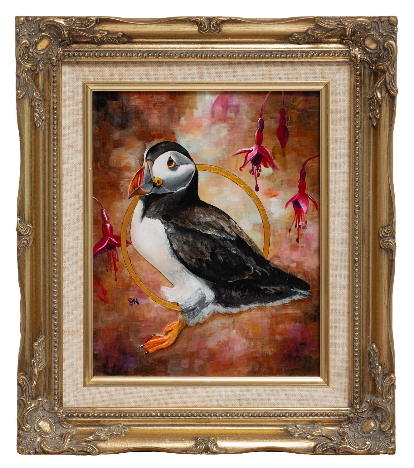 Puffin and Fuchsia Saskia Huitema