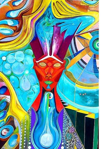 Anunnaki di Enrique Barneda valls, Pittura in vendita su Singulart