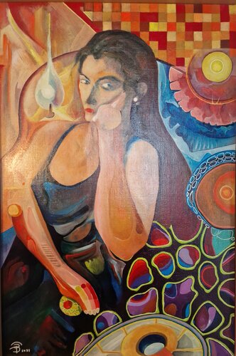 Pitonisa van Enrique Barneda valls, Schilderij te koop op Singulart