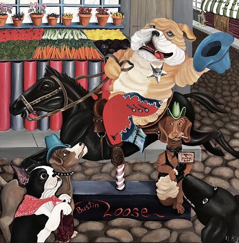 Bustin Loose by nyree roy, Painting for Sale on Singulart
