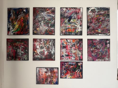 Neon Decadence van Krzysztof Kicel, Schilderij te koop op Singulart