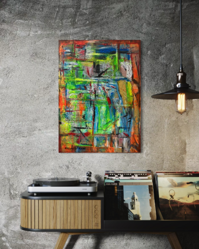 Urban Structure I by Krzysztof Kicel, Painting for Sale on Singulart