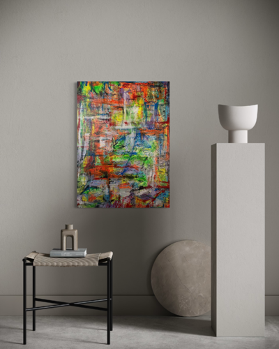 Urban Structure II van Krzysztof Kicel, Schilderij te koop op Singulart