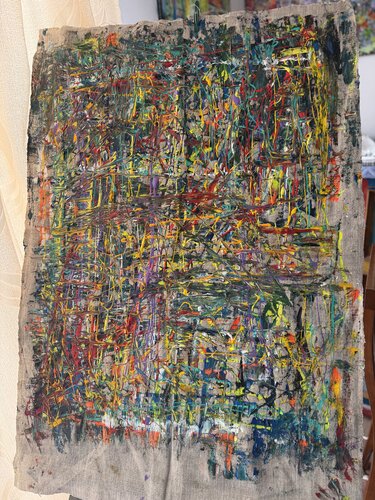 Linen canvas di Krzysztof Kicel, Pittura in vendita su Singulart