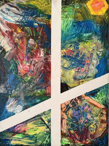 Neural Glitch par Krzysztof Kicel, Peinture en vente sur Singulart