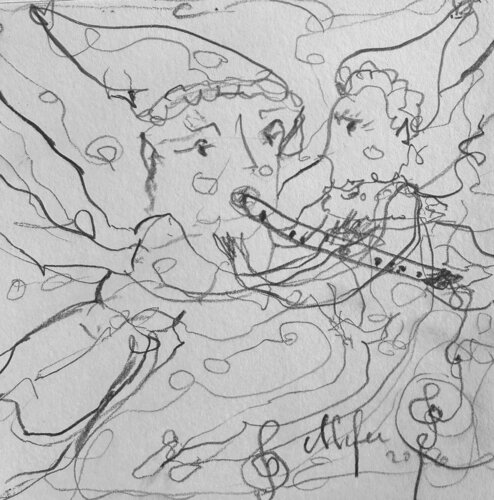 ✨🧚🏻Feen und fabelhafte Wesen im magischen Park Ledebur🪄✨🌳💫🌞🌾🌲 de HelenaMaria Christina ellefee Sternstaub, Dibujo a la venta en Singulart