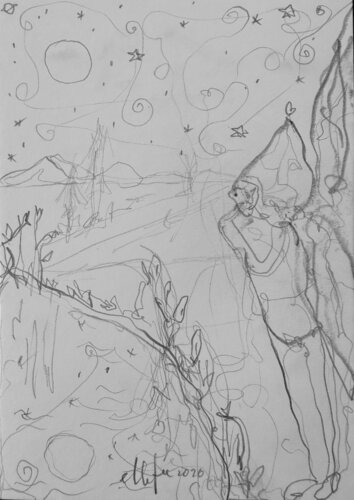 ✨🧚🏻Feen und fabelhafte Wesen im magischen Park Ledebur🪄✨🌳💫🌞🌾🌲 by HelenaMaria Christina ellefee Sternstaub, Drawing for Sale on Singulart