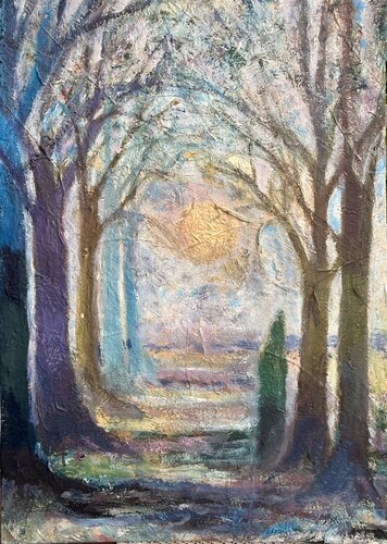 💫✨Himmel und Erde💫✨🧚🏻🌾🌞🌲🌳 par HelenaMaria Christina ellefee Sternstaub, Peinture en vente sur Singulart