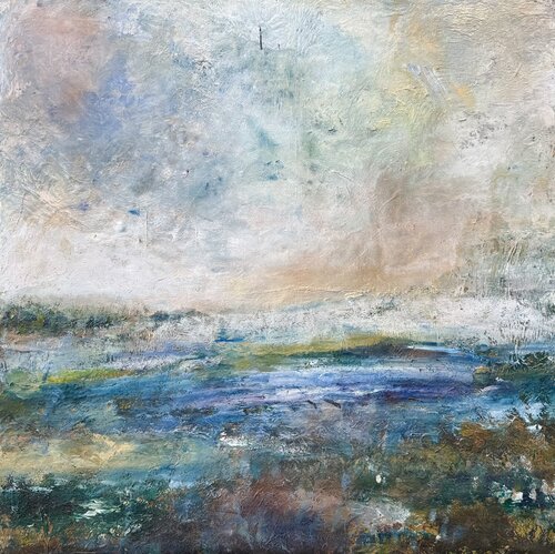 💫✨Im Moor💫✨🧚🏻🌾🌞🌲🌳 van HelenaMaria Christina ellefee Sternstaub, Schilderij te koop op Singulart