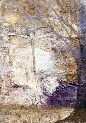 Die Sanftheit der Farben ,früh am Morgen in der Au🧚🏻💫🌊2026✨🧚🏻🧚🏻🧚🏻🤍🌞✨✨✨ von HelenaMaria Christina ellefee Sternstaub, Malerei kaufen auf Singulart