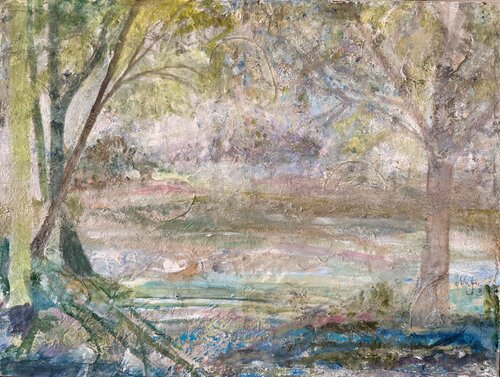 💫Wenn die Au zu blühen beginnt✨💫🌊2026✨🧚🏻🧚🏻🧚🏻🤍🌞✨✨✨ by HelenaMaria Christina ellefee Sternstaub, Painting for Sale on Singulart