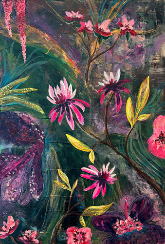 Mystery Garden van Jillian Brunette, Schilderij te koop op Singulart