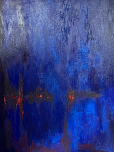 Blue Void von Danelle Sabathier, Malerei kaufen auf Singulart