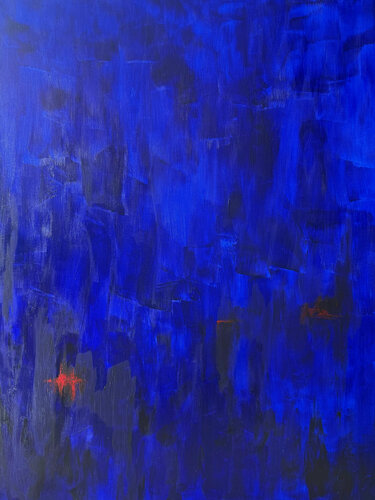 Blue Compression von Danelle Sabathier, Malerei kaufen auf Singulart
