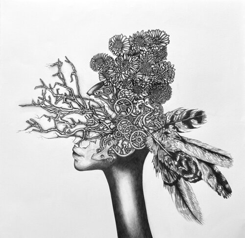 South Southern Breeze in Oak Trees von Heather Ford, Zeichnungen kaufen auf Singulart