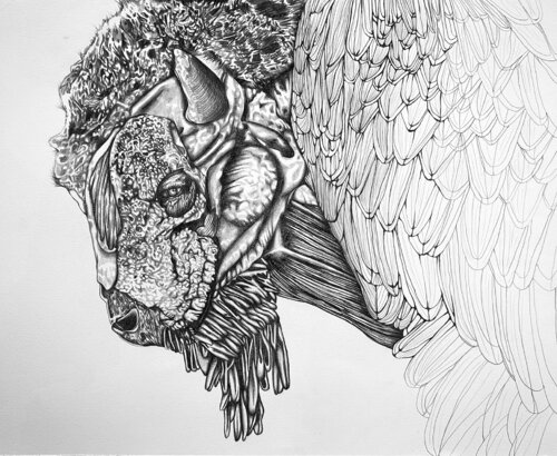 Arriving from the Dwelling Below the Earth de Heather Ford, Dibujo a la venta en Singulart