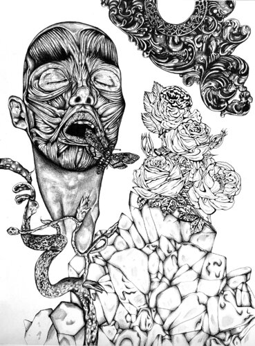 South Southern Breeze in Oak Trees de Heather Ford, Dibujo a la venta en Singulart