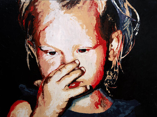 Ihr stinkt! par Annika Korbitsch, Peinture en vente sur Singulart