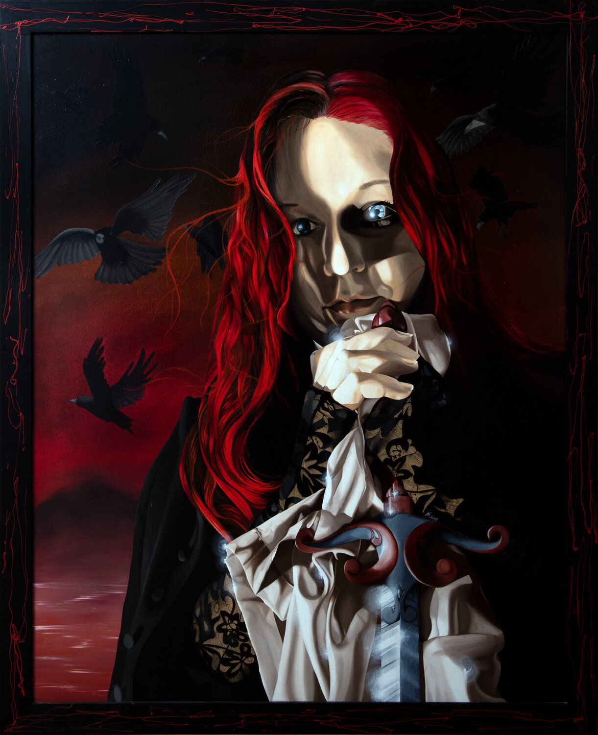 Bringer des Blutes Annika Korbitsch Original painting for sale